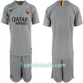 Camisolas de Futebol AS Roma Criança Equipamento Alternativa 2018/19 Manga Curta